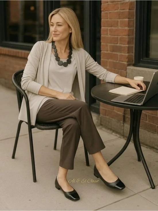 DV by Dolce Vita Malanie Toe Cap Ballet Flats Black Vegan Shoes Size 8 NWB - Picture 3 of 14